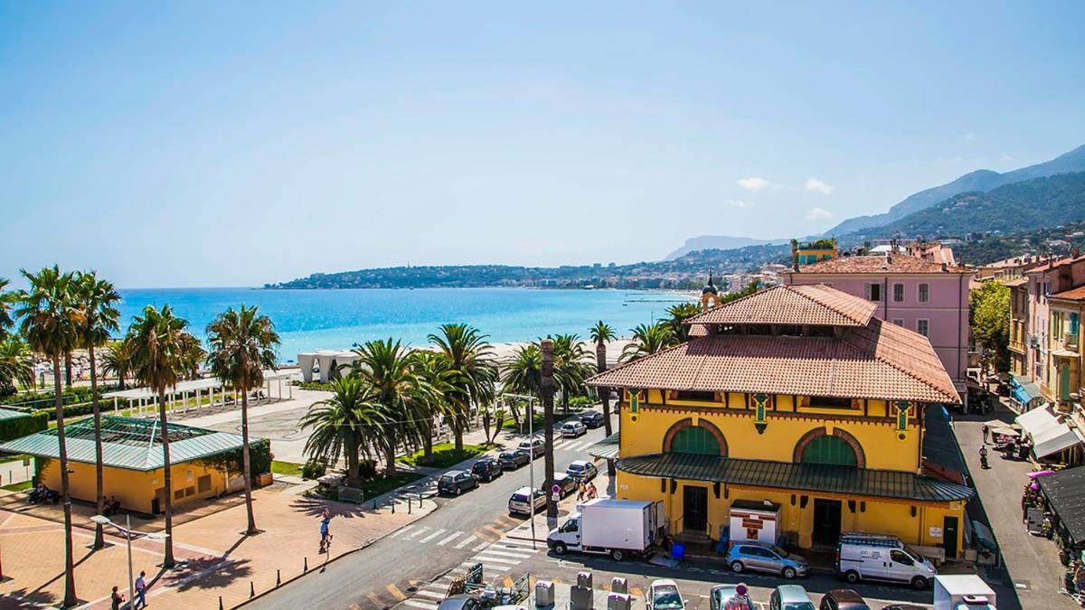 Charmant 2 Pieces Vue Sur Mer Et Monte-Carlo A Roquebrune Cap Martin Luaran gambar